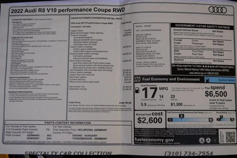 2022 Audi 4S R8 - Image 4 of 21