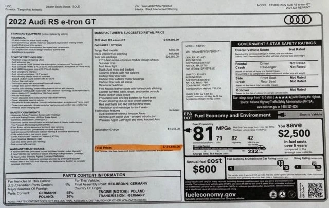 2022 Audi e-tron GT - Image 3 of 21