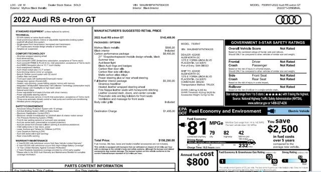 2022 Audi e-tron GT - Image 5 of 12