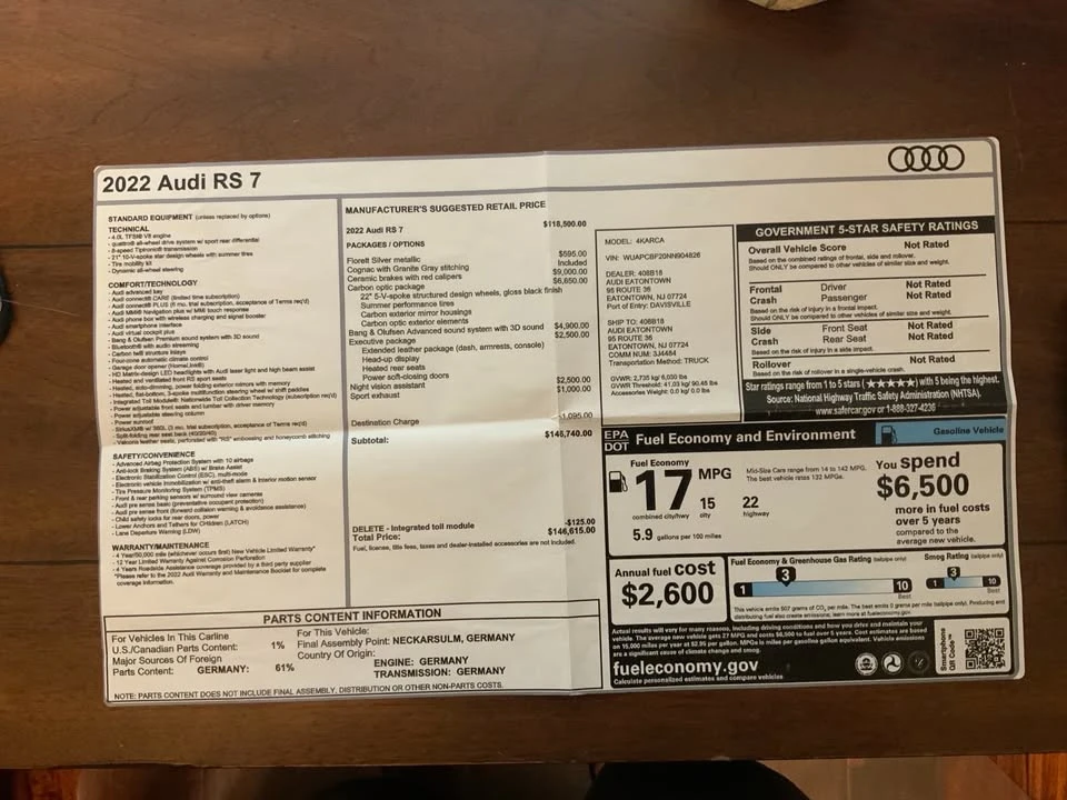 2022 Audi C8 RS7 - Image 18 of 18