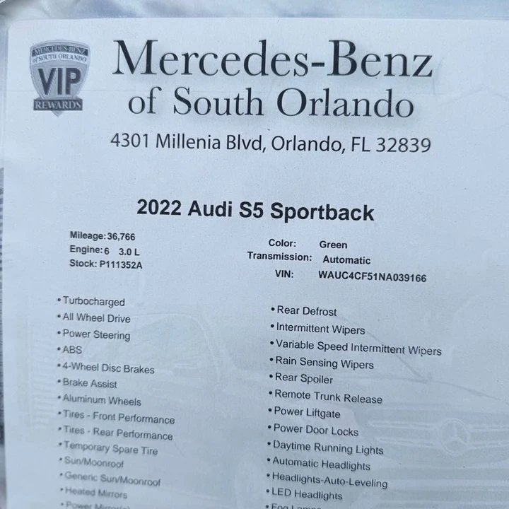 2022 Audi B9 S5 - Image 11 of 12