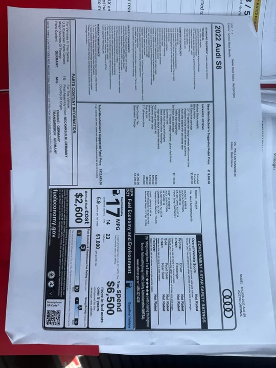 2022 Audi D5 S8 - Image 4 of 5