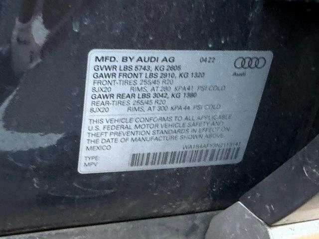 2022 Audi FY SQ5 - Image 12 of 13