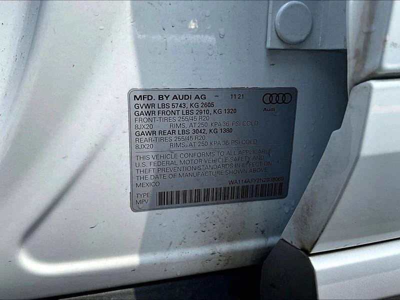 2022 Audi FY SQ5 - Image 19 of 20