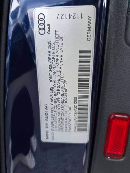 2022 Audi B9 A4 - Image 19 of 20