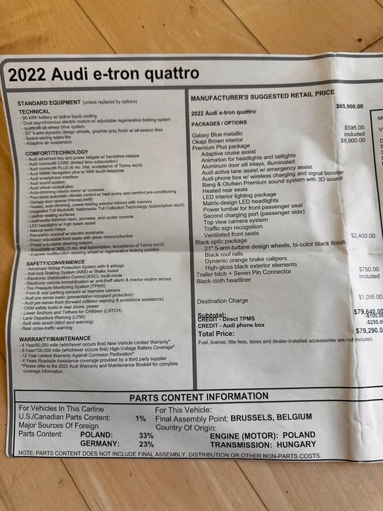 2022 Audi e-tron - Image 8 of 9