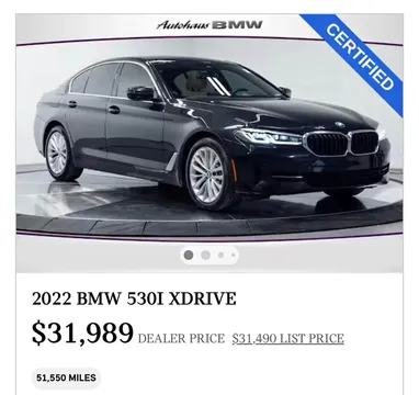 2022 BMW 530i