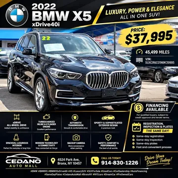 2022 BMW X5 xDrive40i SUV