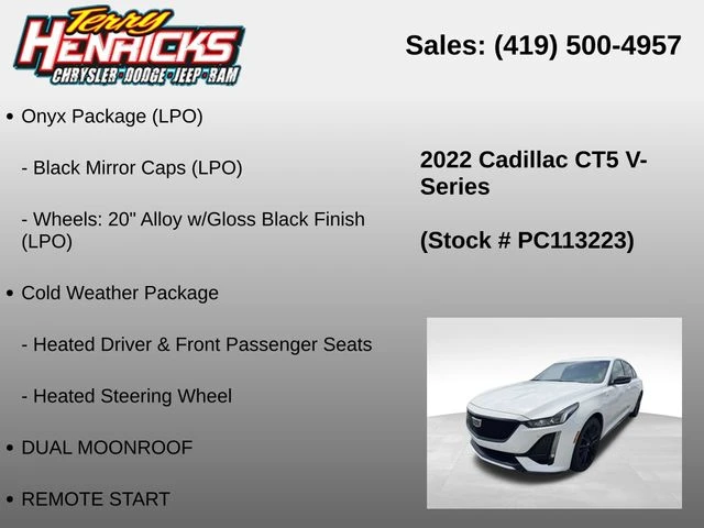 2022 Cadillac CT5-V - Image 11 of 13