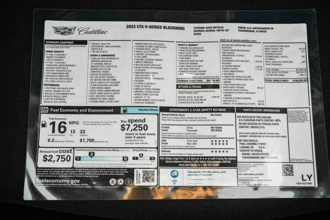 2022 Cadillac CTS - Image 3 of 21