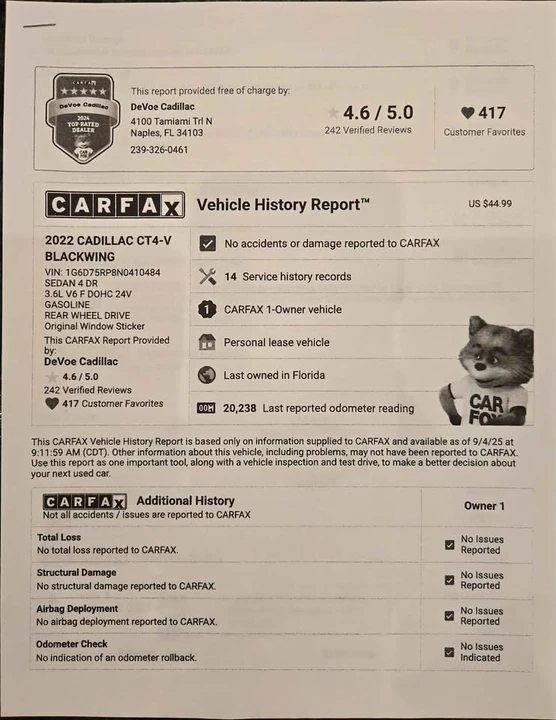 2022 Cadillac CT4-V Blackwing - Image 16 of 19