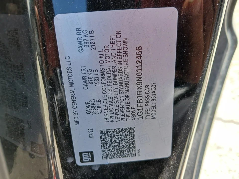 2022 Chevrolet Camaro 6th Gen - Image 5 of 11