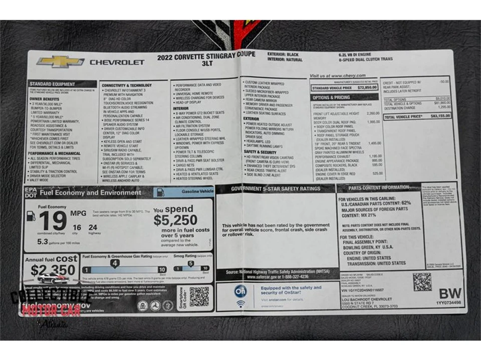 2022 Chevrolet Corvette C8 - Image 3 of 31
