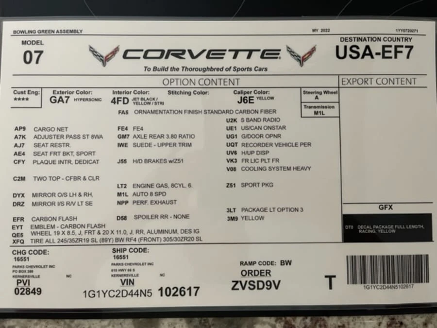 2022 Chevrolet Corvette C8 - Image 22 of 24