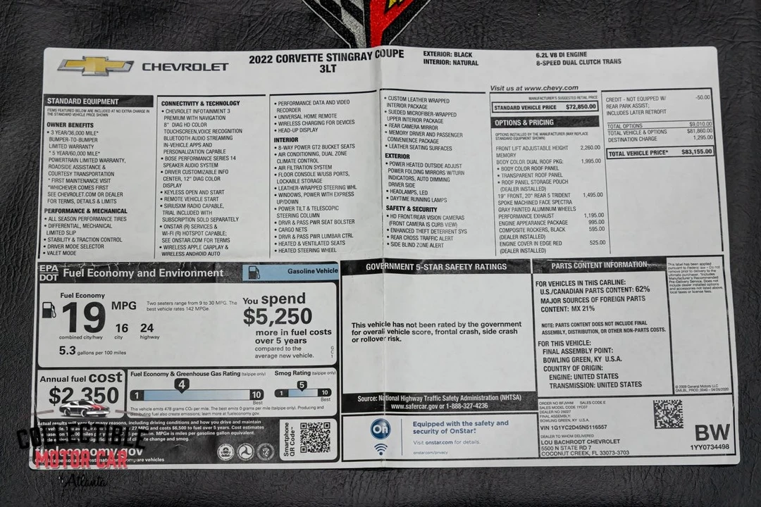 2022 Chevrolet Corvette C8 - Image 3 of 31
