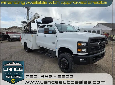 2022 Chevrolet Silverado Medium Duty Work Truck Crew Cab 4WD 6036 Crane Utility