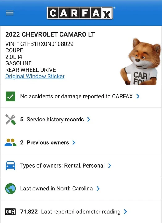 2022 Chevrolet Camaro 6th Gen - Image 12 of 12