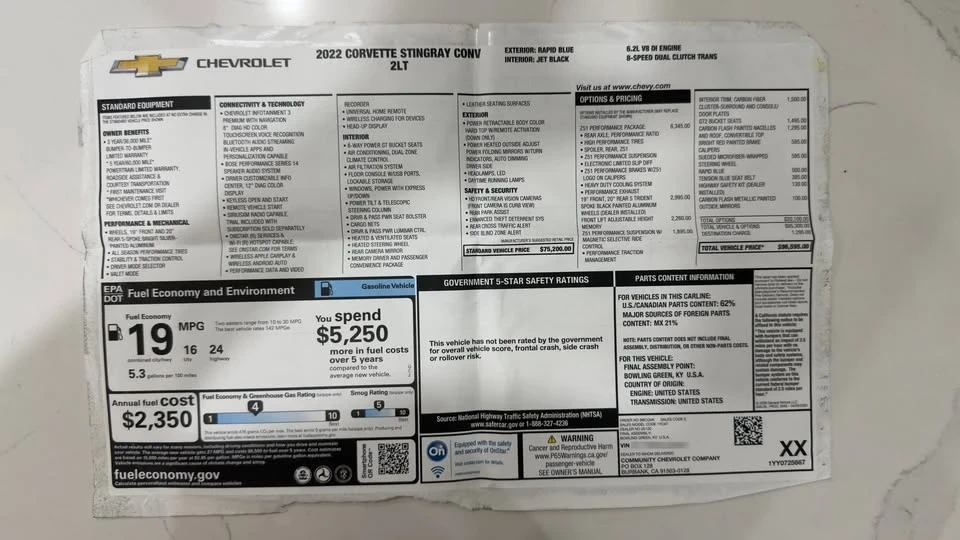 2022 Chevrolet Corvette C8 - Image 17 of 17