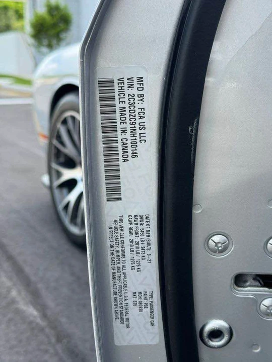 2022 Dodge Challenger SRT Hellcat 3rd Gen - Image 8 of 9