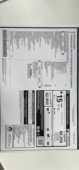 2022 Dodge Charger SRT Hellcat 7th Gen - Image 6 of 6