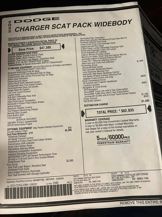 2022 Dodge Charger 8th Gen - Image 13 of 13