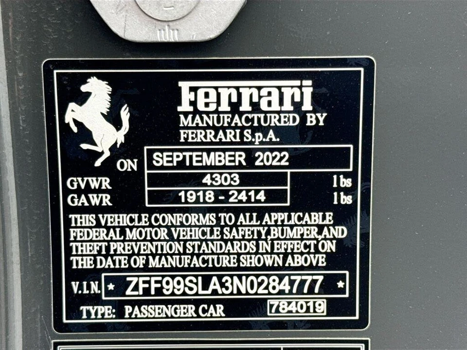 2022 Ferrari 296 GTB - Image 31 of 31