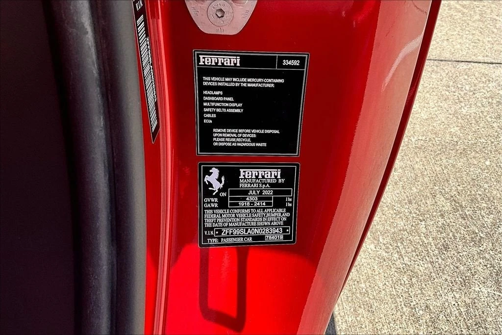 2022 Ferrari 296 GTB - Image 17 of 30