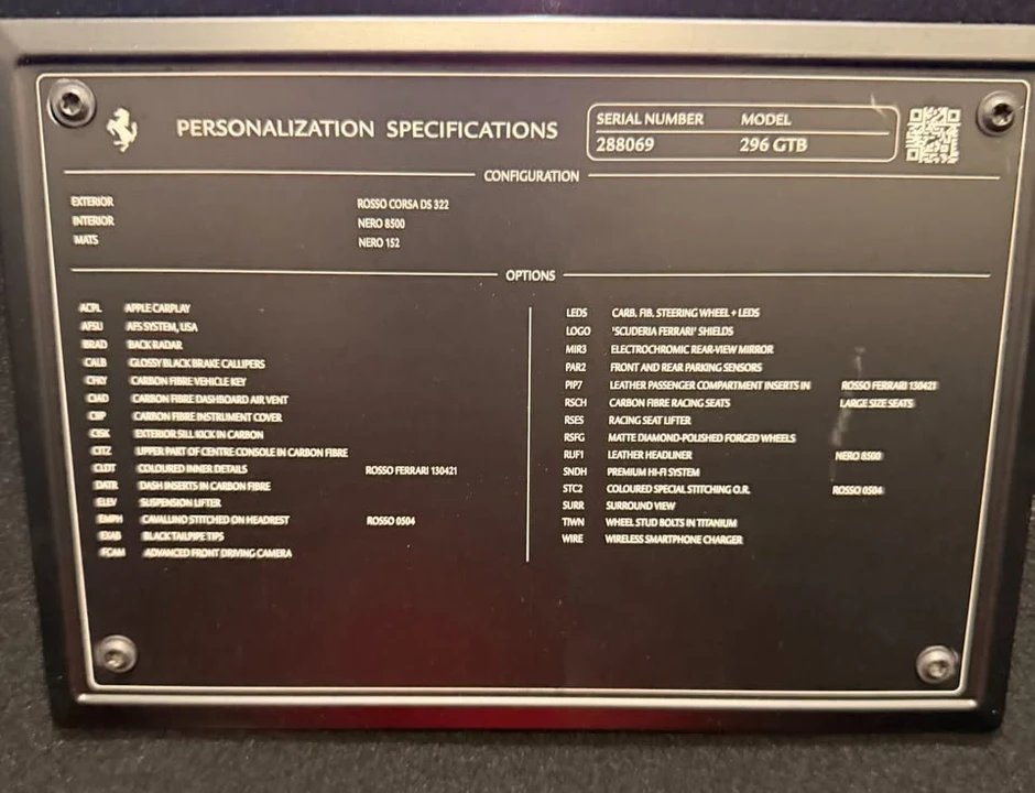 2022 Ferrari 296 GTB - Image 17 of 18