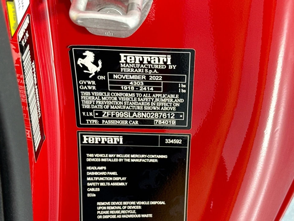2022 Ferrari 296 GTB - Image 29 of 31