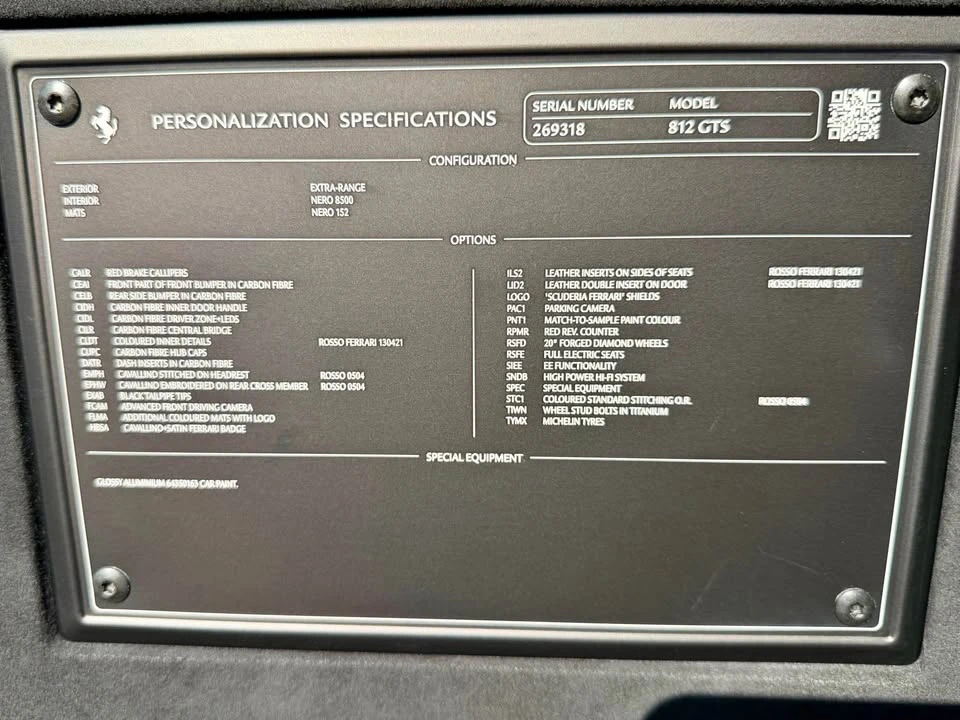 2022 Ferrari 812 GTS - Image 18 of 18