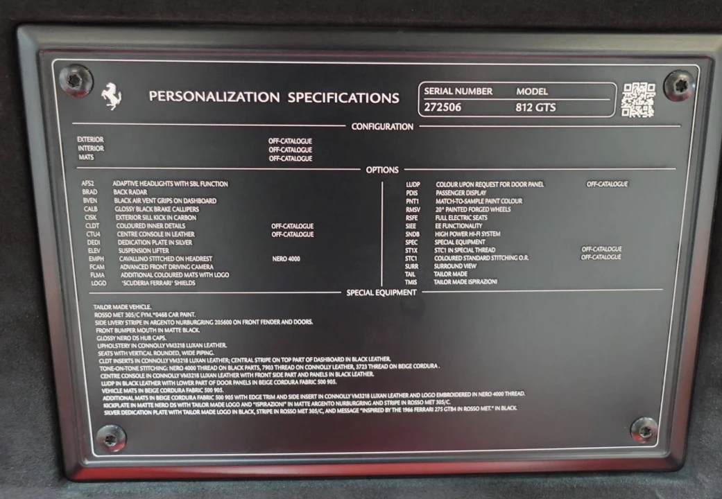 2022 Ferrari 812 GTS - Image 2 of 2