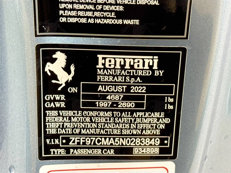 2022 Ferrari 812 GTS - Image 27 of 29