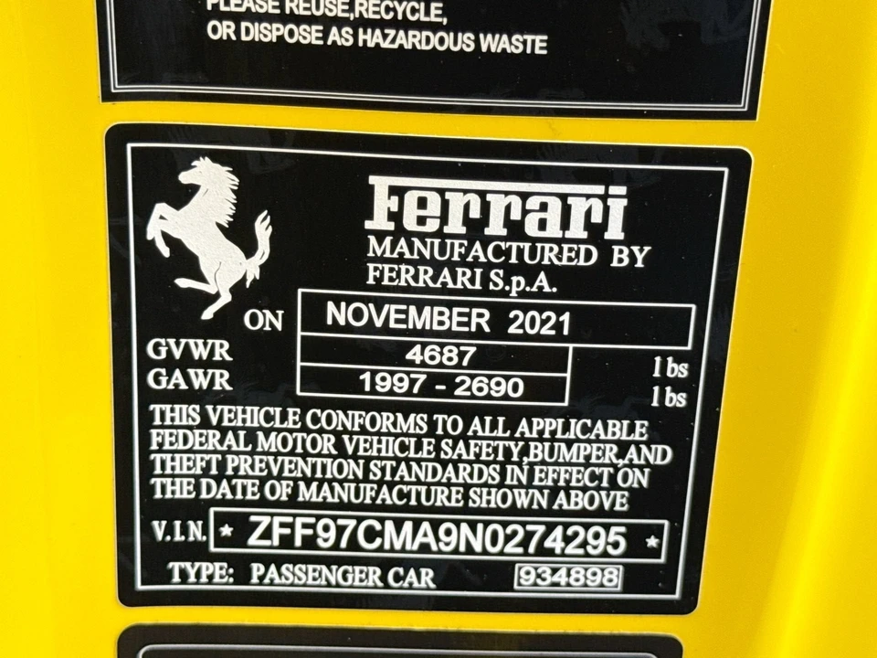 2022 Ferrari 812 GTS - Image 27 of 28