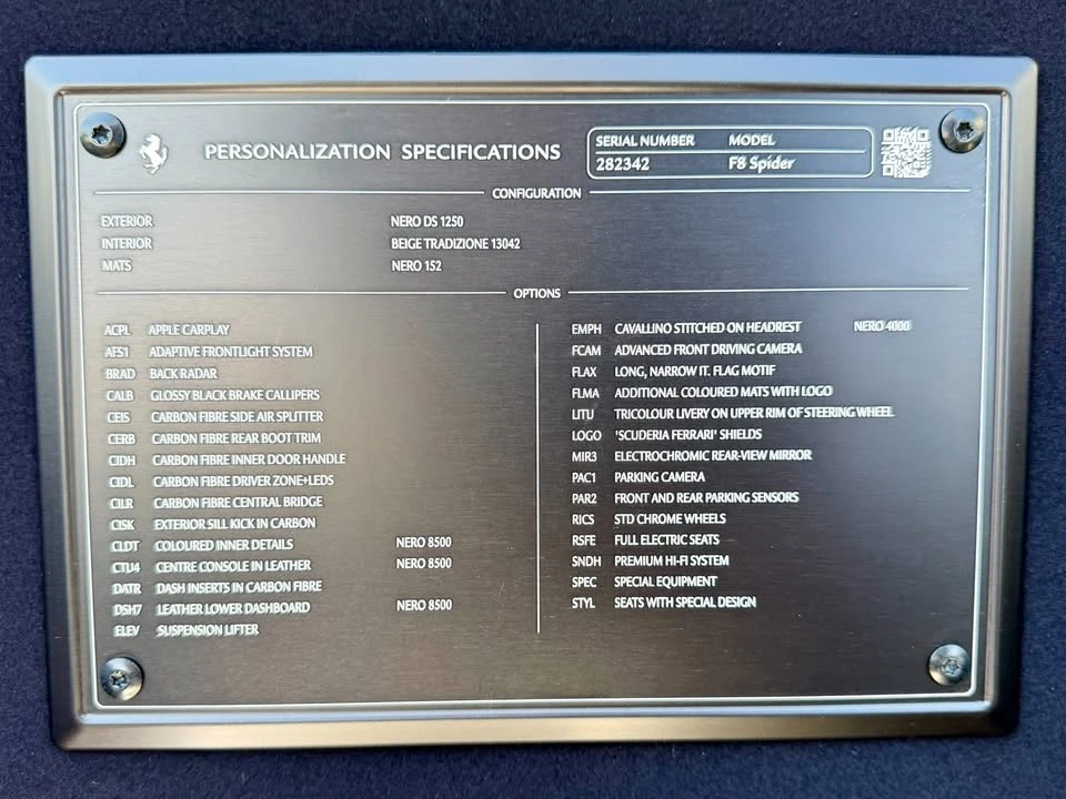 2022 Ferrari F8 Spider - Image 12 of 13