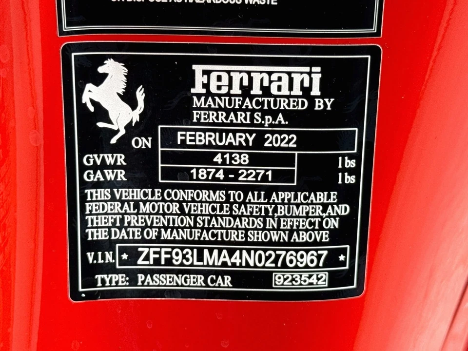 2022 Ferrari F8 Spider - Image 27 of 29
