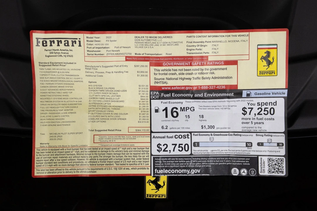 2022 Ferrari F8 Spider - Image 24 of 31