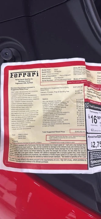 2022 Ferrari F8 Spider - Image 10 of 11