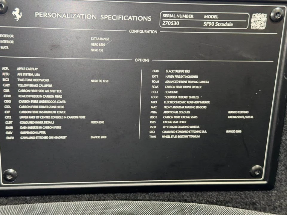2022 Ferrari SF90 Stradale - Image 20 of 20