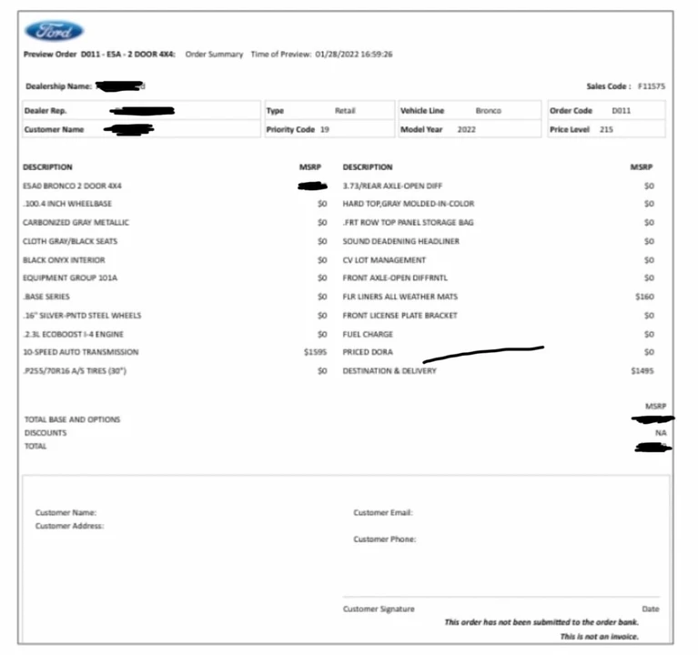 2022 Ford Bronco 6th Gen - Image 10 of 10