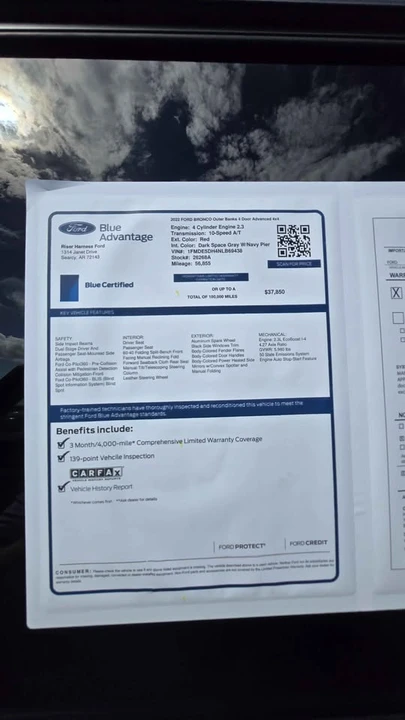 2022 Ford Bronco 6th Gen - Image 8 of 9