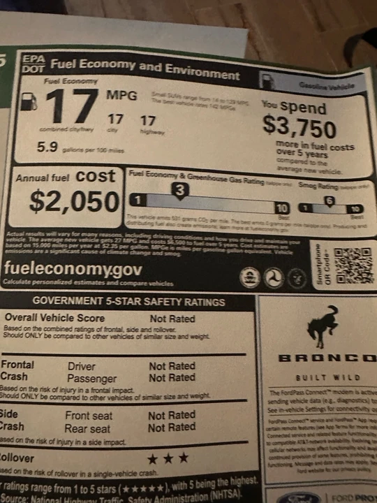 2022 Ford Bronco 6th Gen - Image 13 of 14