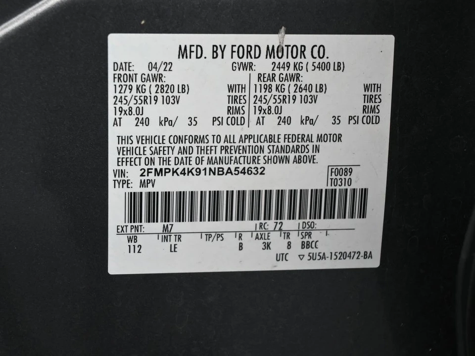 2022 Ford Edge - Image 19 of 21