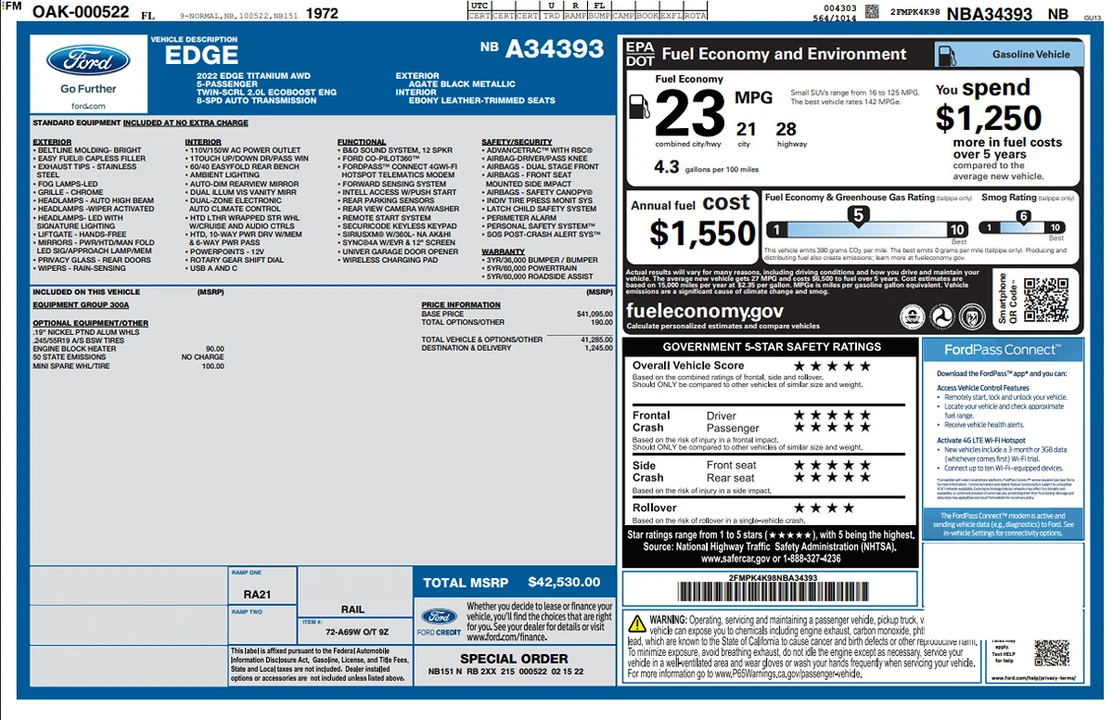 2022 Ford Edge - Image 11 of 31