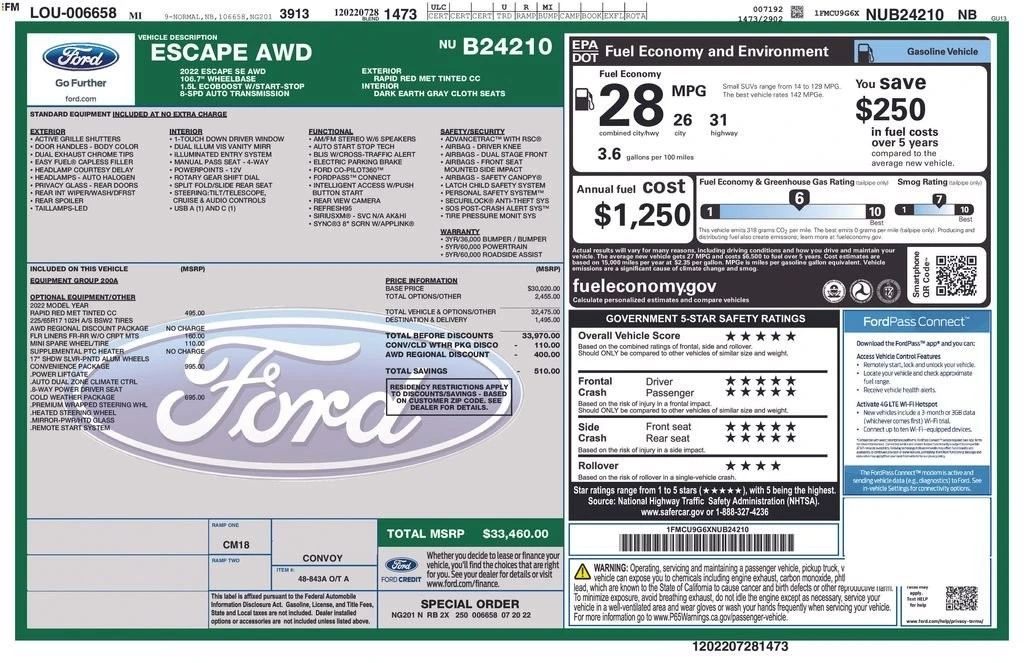 2022 Ford Escape - Image 12 of 12