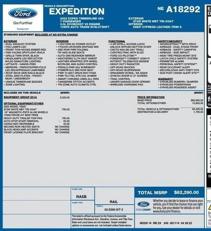 2022 Ford Expedition 4th Gen - Image 3 of 21
