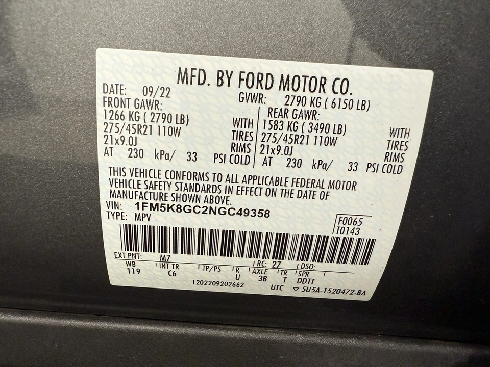 2022 Ford Explorer 6th Gen - Image 17 of 21
