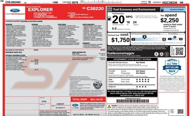 2022 Ford Explorer 6th Gen - Image 3 of 12
