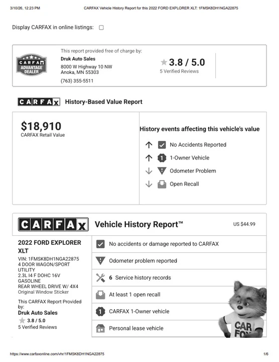 2022 Ford Explorer 6th Gen - Image 19 of 21