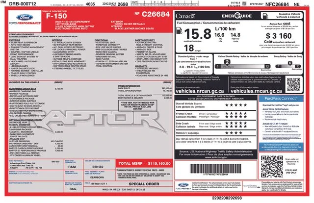 2022 Ford F-150 Raptor 14th Gen - Image 21 of 22