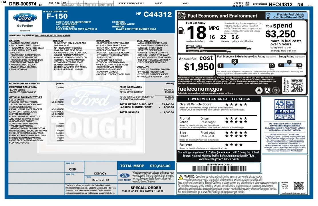 2022 Ford F-150 14th Gen - Image 6 of 21